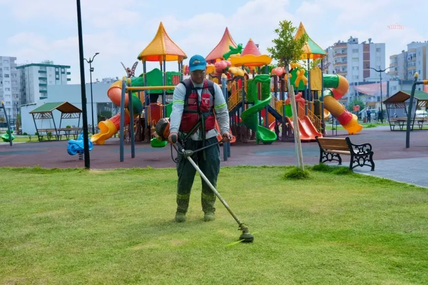 Ceyhan’ın parkları, 23 Nisan’a hazırlandı