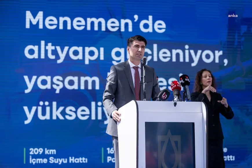 İzmir Büyükşehir Belediyesi'nden Menemen'e 620 milyonluk dev yatırım.... Başkan Cemil Tugay: “Yediğiniz hakkımızı helal etmiyoruz, etmeyeceğiz”