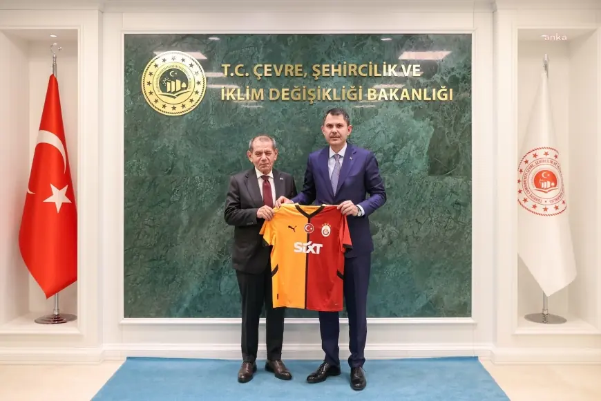 Galatasaray Başkanı Dursun Özbek, Bakan Kurum'u Ziyaret Etti