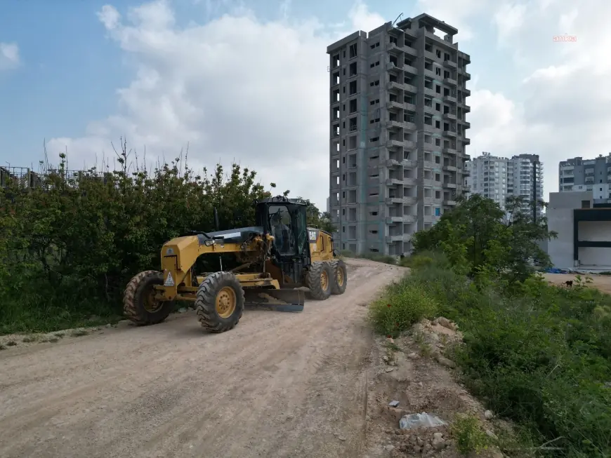 Mezitli Belediyesi ekipleri saha çalışmalarına devam ediyor