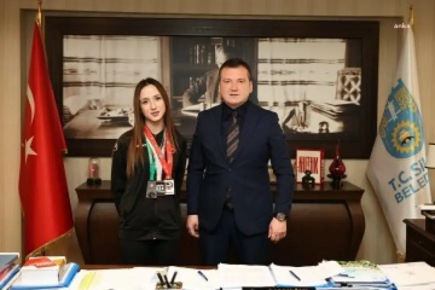 Silivri Belediye Başkanı Balcıoğlu, milli sporcu Alara Akbaş’ı ağırladı