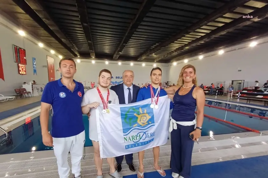 Narlıdere sporcularından yüzme şampiyonasında büyük başarı