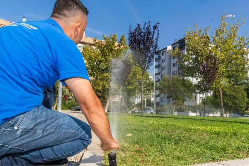 İzmir’in parklarında su kaybına karşı özel eğitim