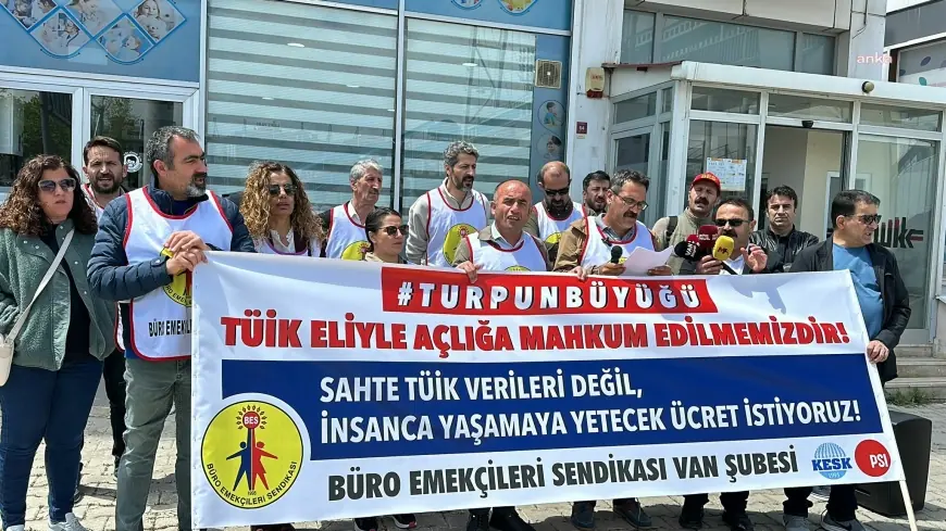 BES Van Şubesi üyelerinden TÜİK’e tepki: "Gerçek enflasyon verilerini açıklayın"