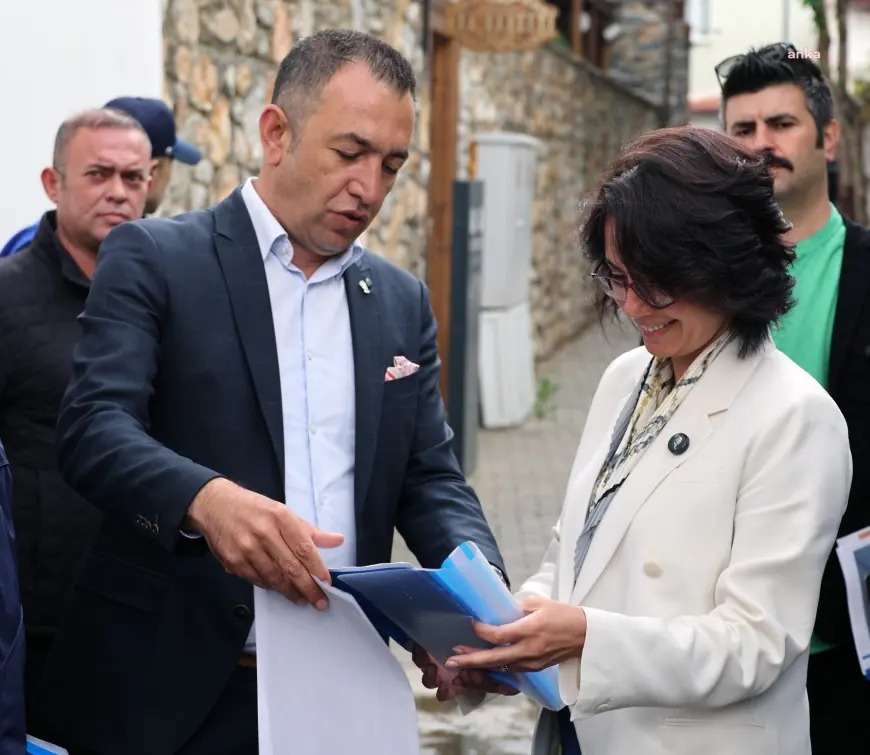Menteşe Belediye Başkanı Köksal Aras, ilçede devam eden çalışmaları yerinde inceledi
