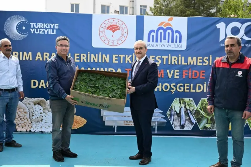Malatya İl Tarım ve Orman Müdürlüğü çiftçilere 1 milyon 850 bin sebze fidesi dağıttı