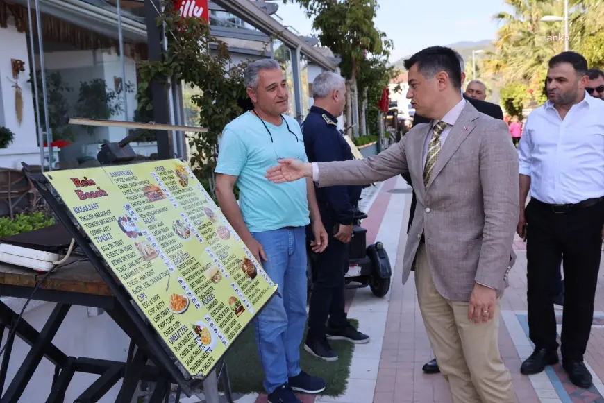 Marmaris Belediye Başkanı Ünlü'den Uzunyalı’da denetim