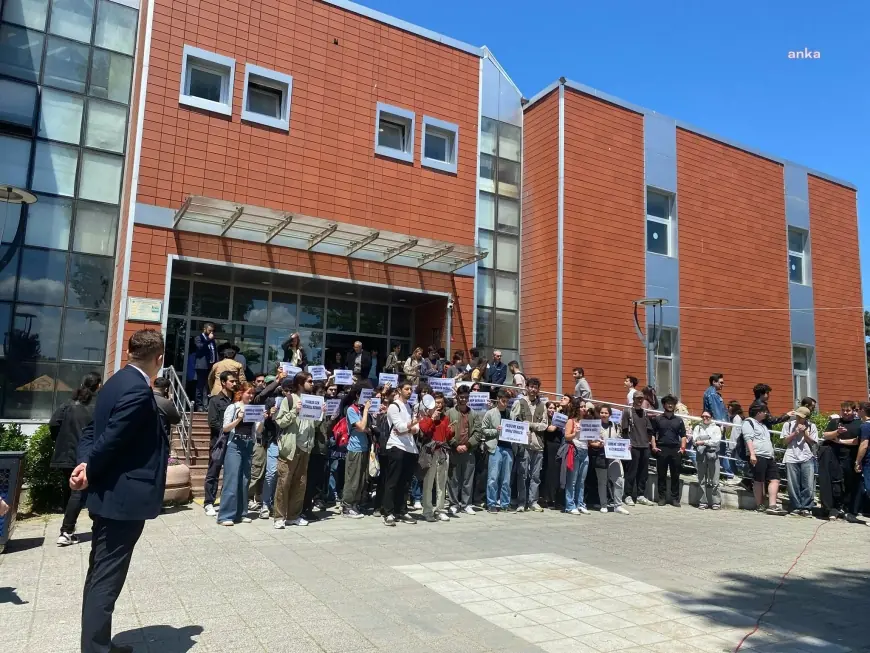 YTÜ ve MSGSÜ öğrencilerinden "Nureddin Yıldız” protestosunda gözaltına alınan Boğaziçili öğrencilere destek