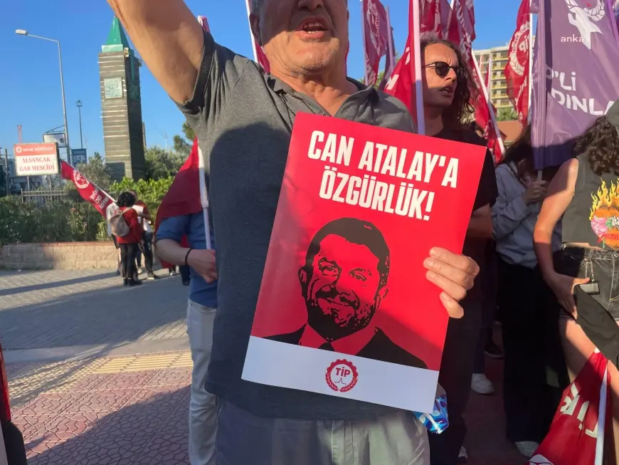TİP İzmir İl Örgütü tutuklu Milletvekili Can Atalay için yürüdü